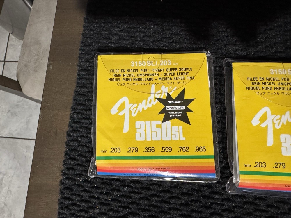 Fender Guitar String Sets,, Lot Of 8