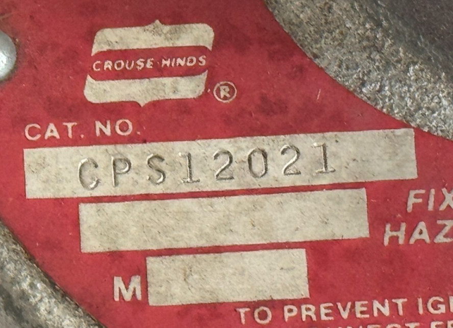 USED Crouse Hinds CPS12021 Conduit