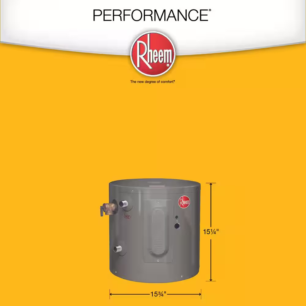 Performance 6 Gal. 2000-Watt Single Element Electric Point of Use Water Heater w