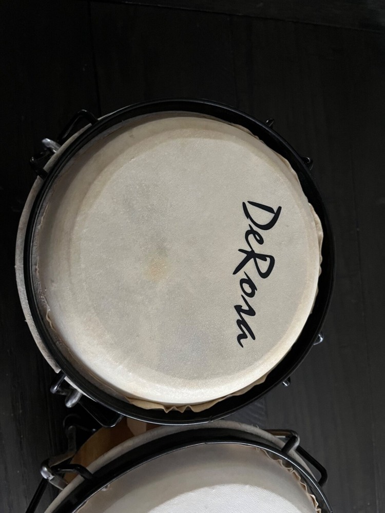 DeRosa Percussion Bongo Drum Set 6” 7” De Rosa