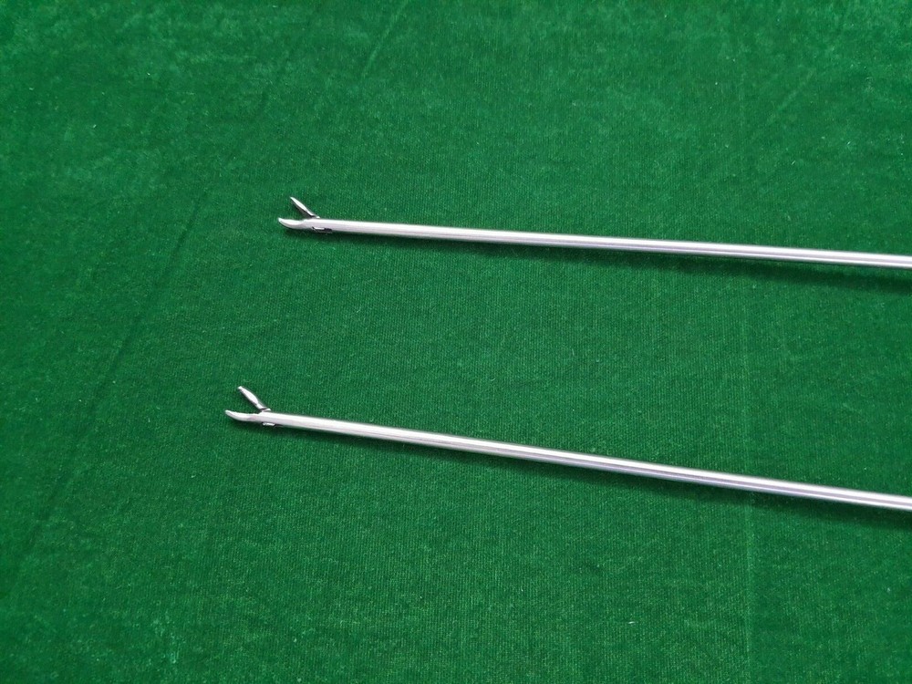 2pc Laparoscopic Needle Holder Curvd Jaw 5mmx330mm Endoscopy Instruments