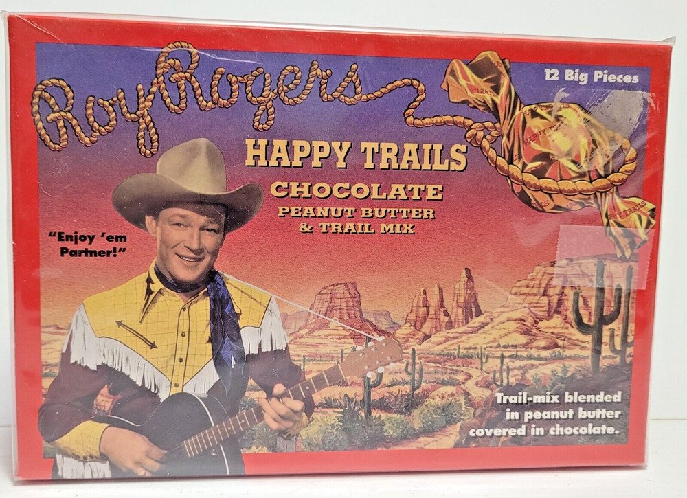 RARE VINTAGE ROY ROGERS HAPPY TRAILS CANDY BOX