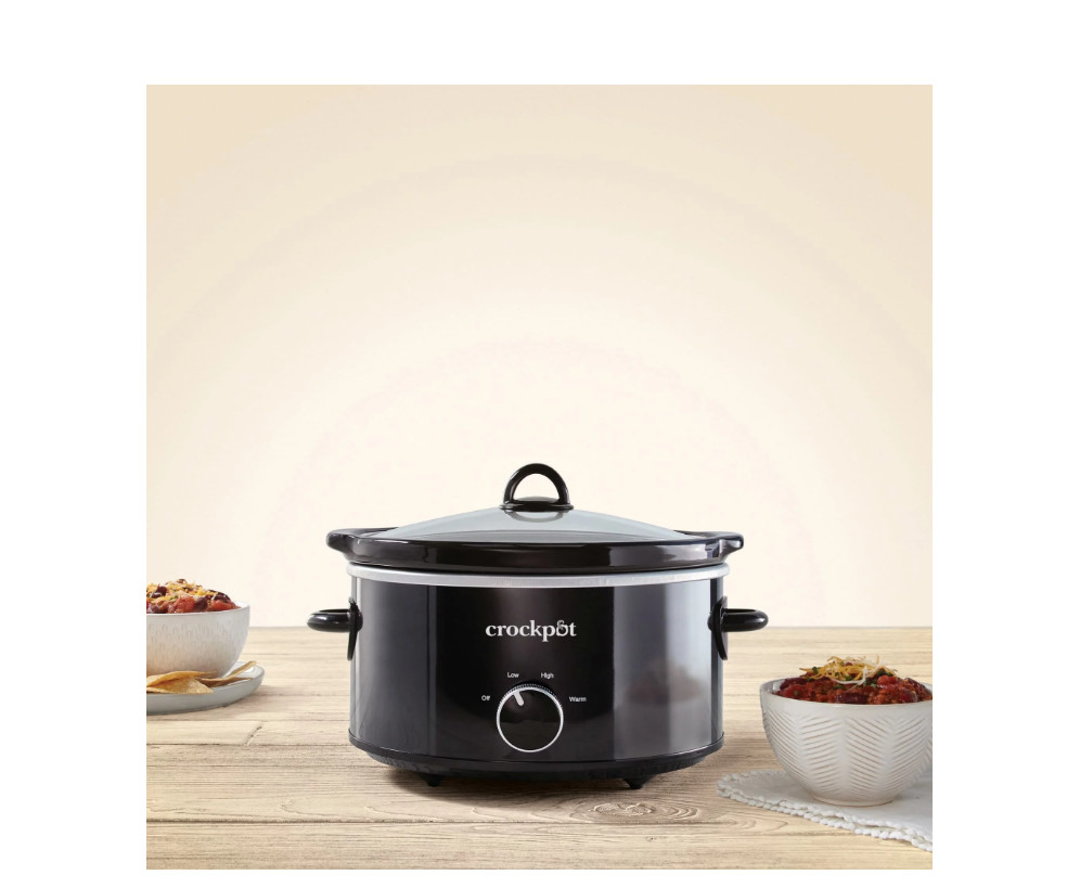 Crockpot 4-Quart Classic Slow Cooker, Black