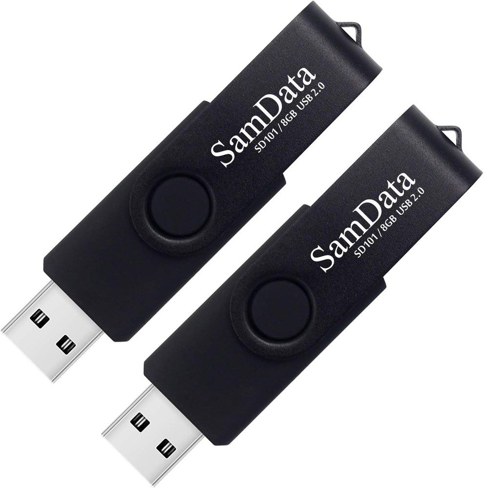 High-Speed 8GB USB Flash Drives (2 Pack) - Perfect for Everyday Storage