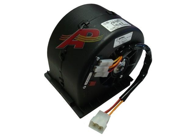JCB 335/B1735 Blower Motor With Resistor, 3 Speed, 12V, 4 Wire Connection