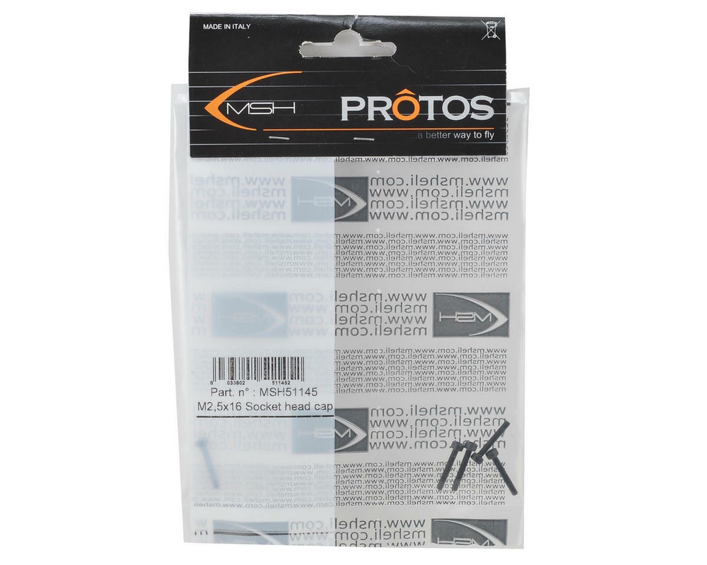 MSHeli 2.5x16mm Socket Head Cap Screw (5) [MSH51145]