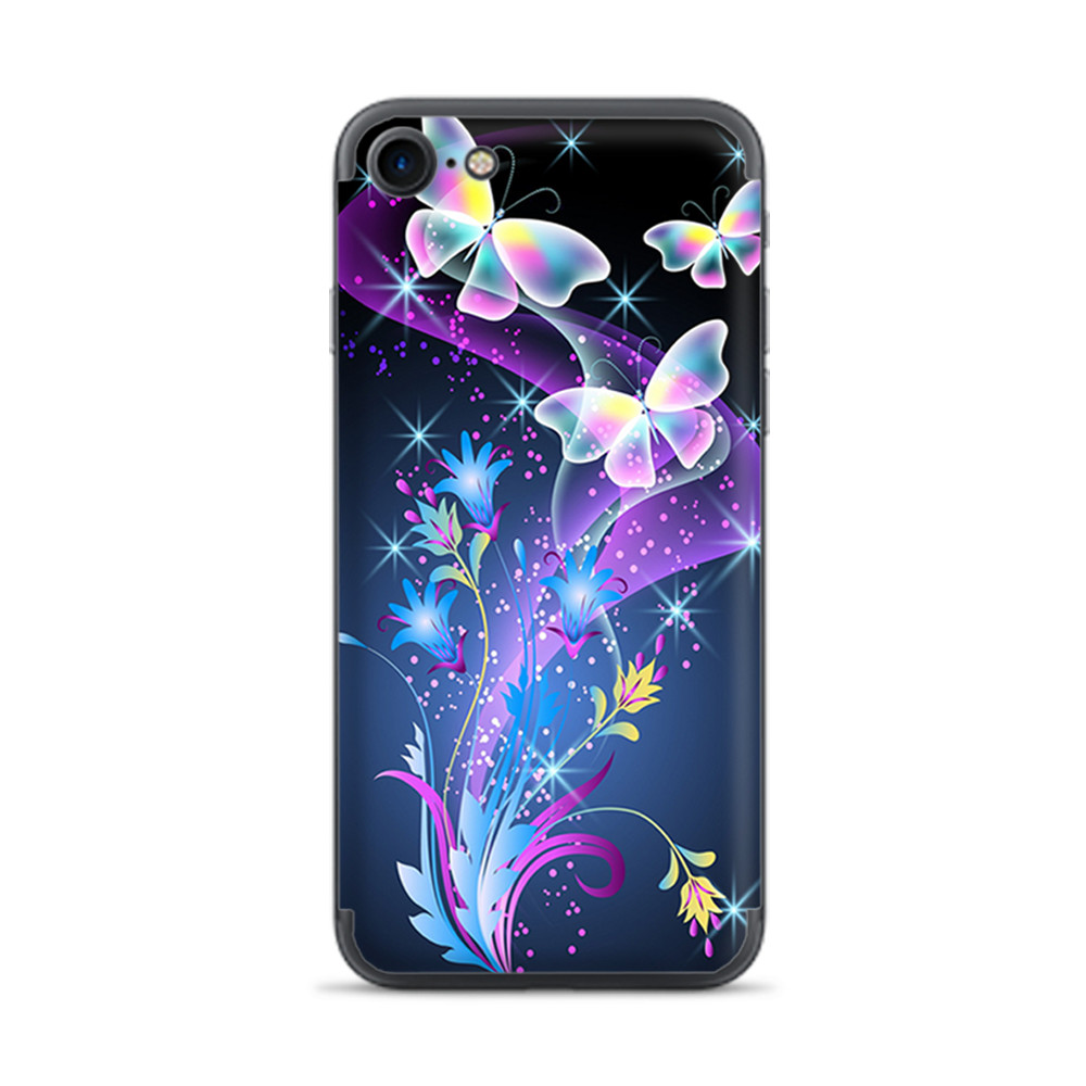 Apple iPhone 7 / 8 Skins Decal Wrap glowing butterflies in flight