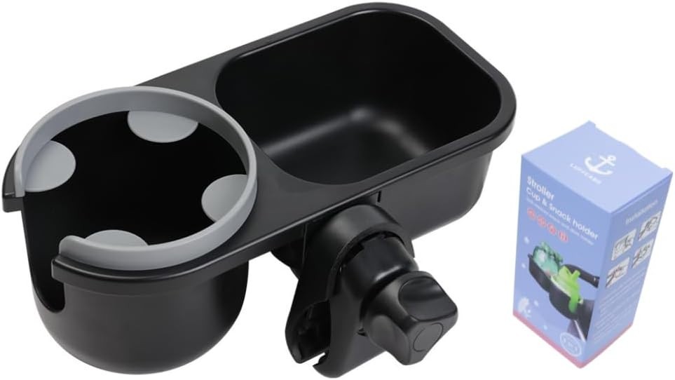 Universal Snack Tray and Cup Holder for Strollers - Maximum Convenience