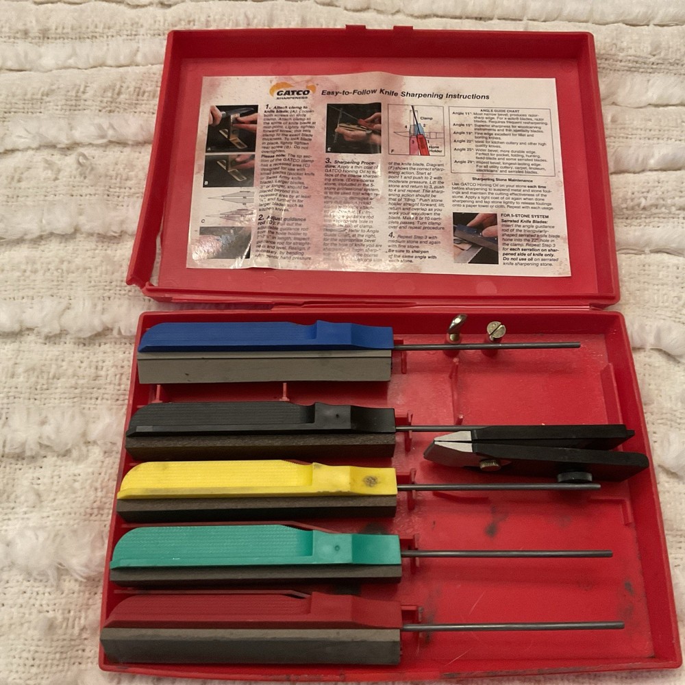 Gatco Edgemate Professional Knife Sharpening System, Red