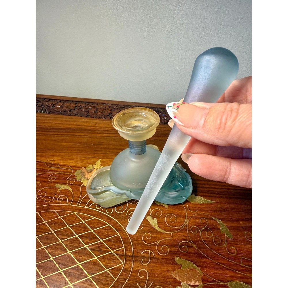 Vintage Signed Jon Art Studio Glass Perfume Bottle