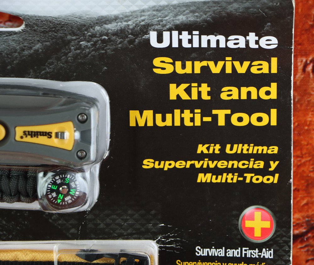 Smith's 50541 Ultimate Survival Multi-Tool First Aid Fire Starter Knife Kit