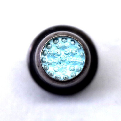 Antique Blue Head Sterling Silver Thimble Monogrammed