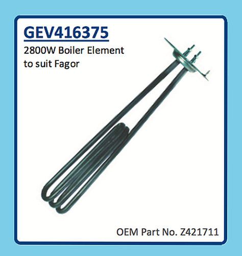 FAGOR BOILER ELEMENT 2800W GEV416375 Z421711
