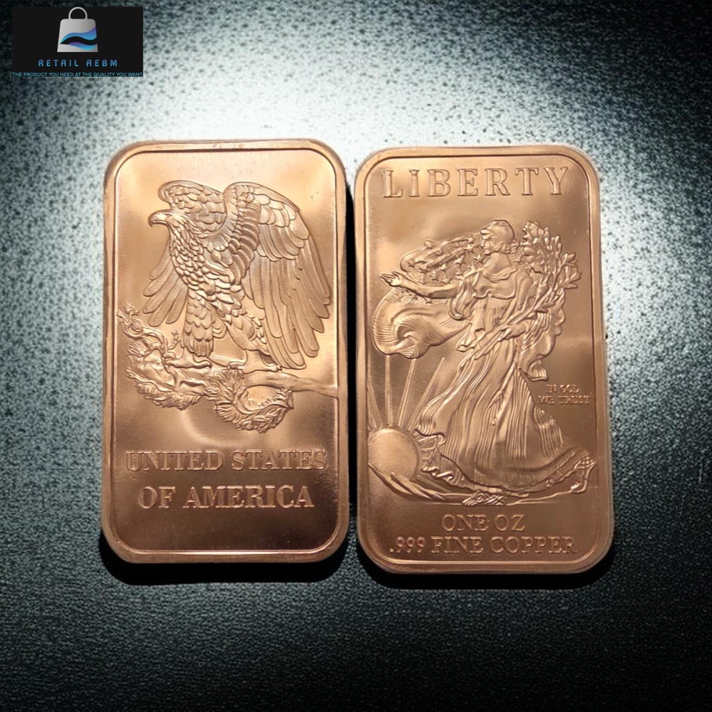 20 Pack – 1 oz Walking Liberty .999 Fine Copper Bars
