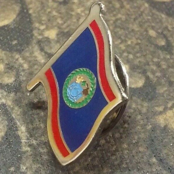 BELIZE flag pin badge