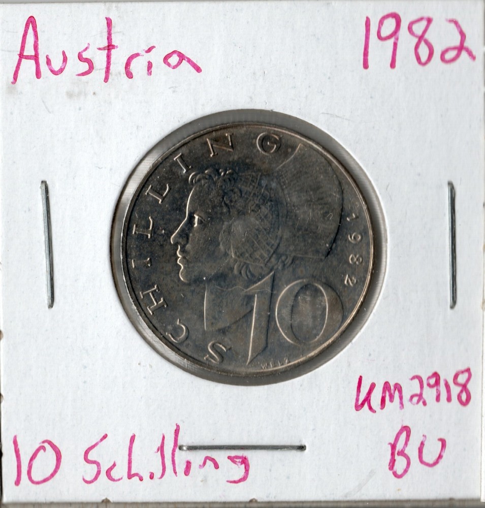 Coin Austria 10 Schilling 1982 KM2918