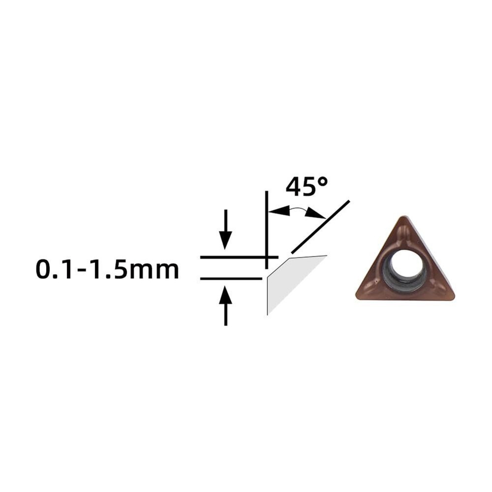 Professional C Angle Carbide Inserts Set of 10 for Effective Chamfering