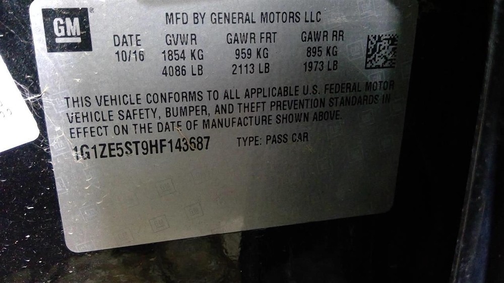 Fuse Box Engine LT Fits 16-17 MALIBU 964243
