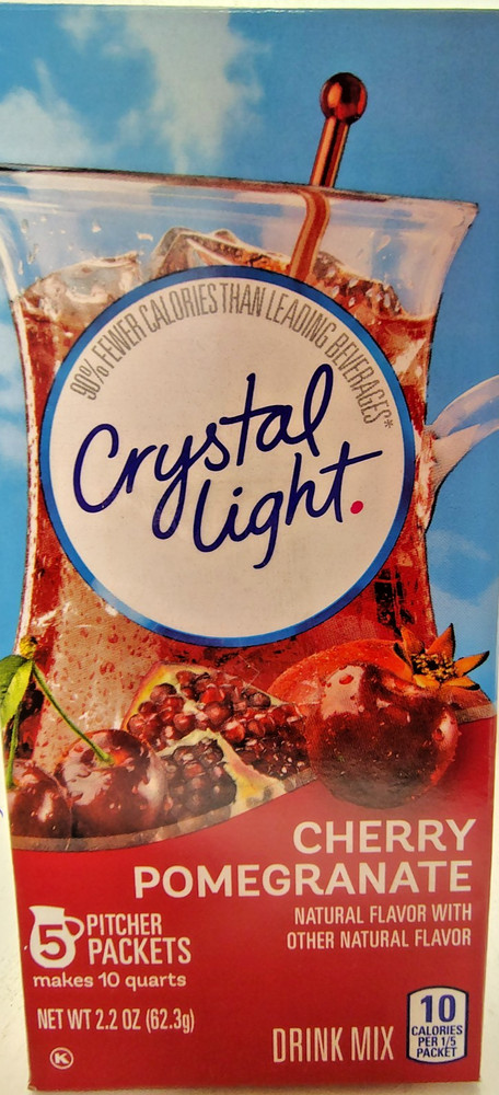 Crystal LIght Cherry Pomegranate w/ (5) Bonus Pitcher Packets, BB 2/27