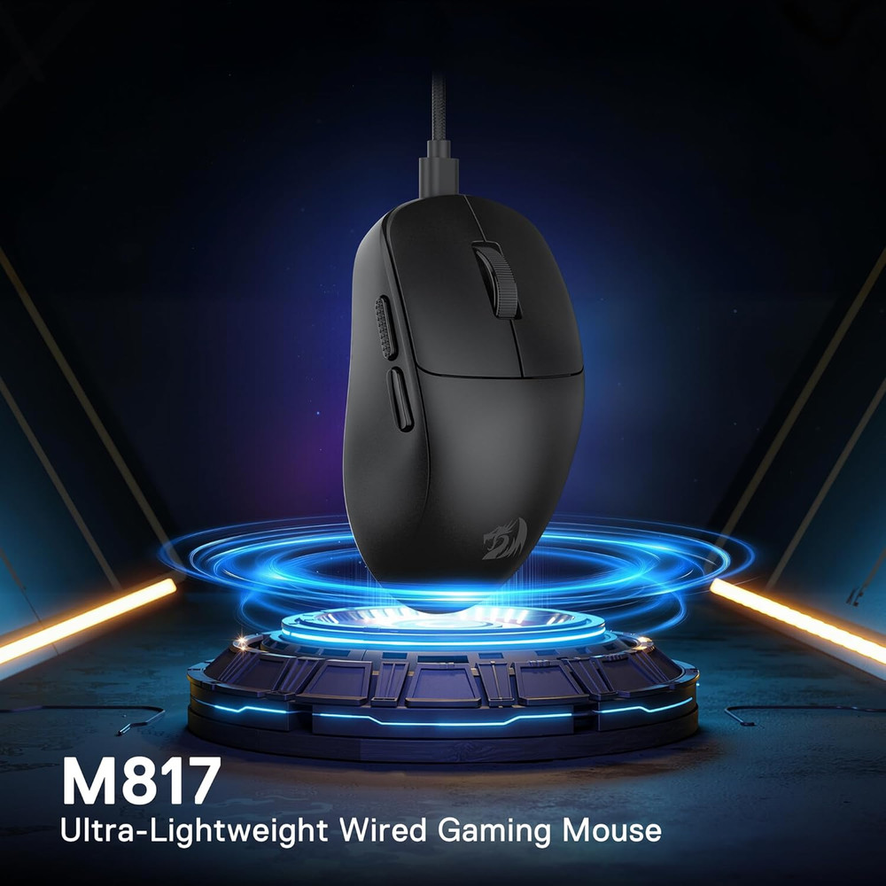M817 Wired Gaming Mouse, 24000 DPI Optical Mice with 5 Programmable Buttons & Er