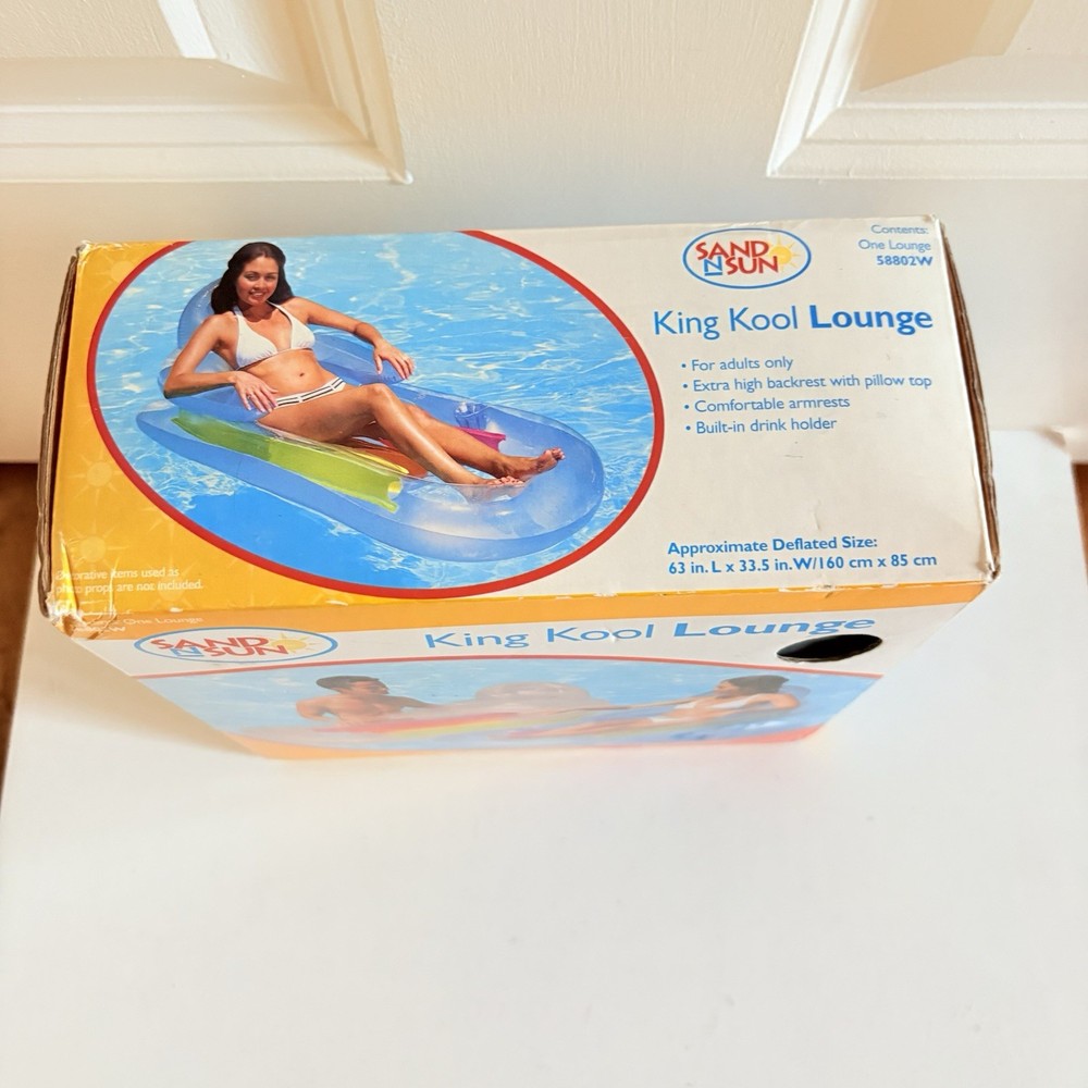 Sand N Sun King Kool Lounge Extra High Backrest NOS