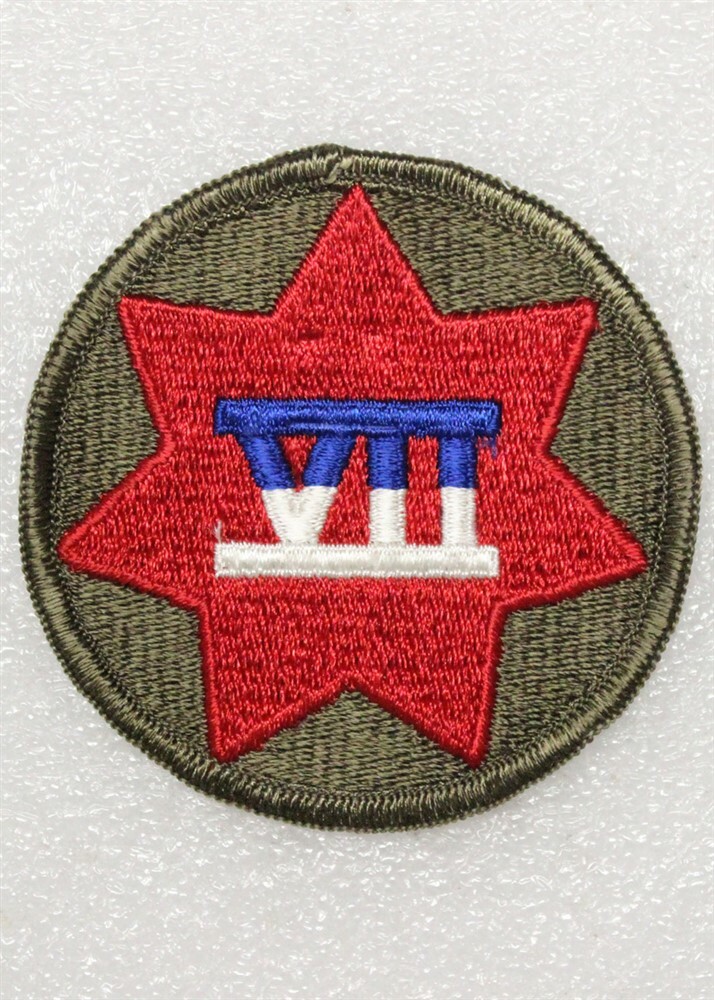 Army Patch: VII Corps - 7th Corps - merrowed edge