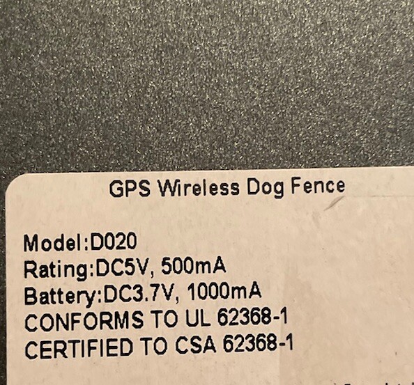 GPS Pet Fence Training Collar