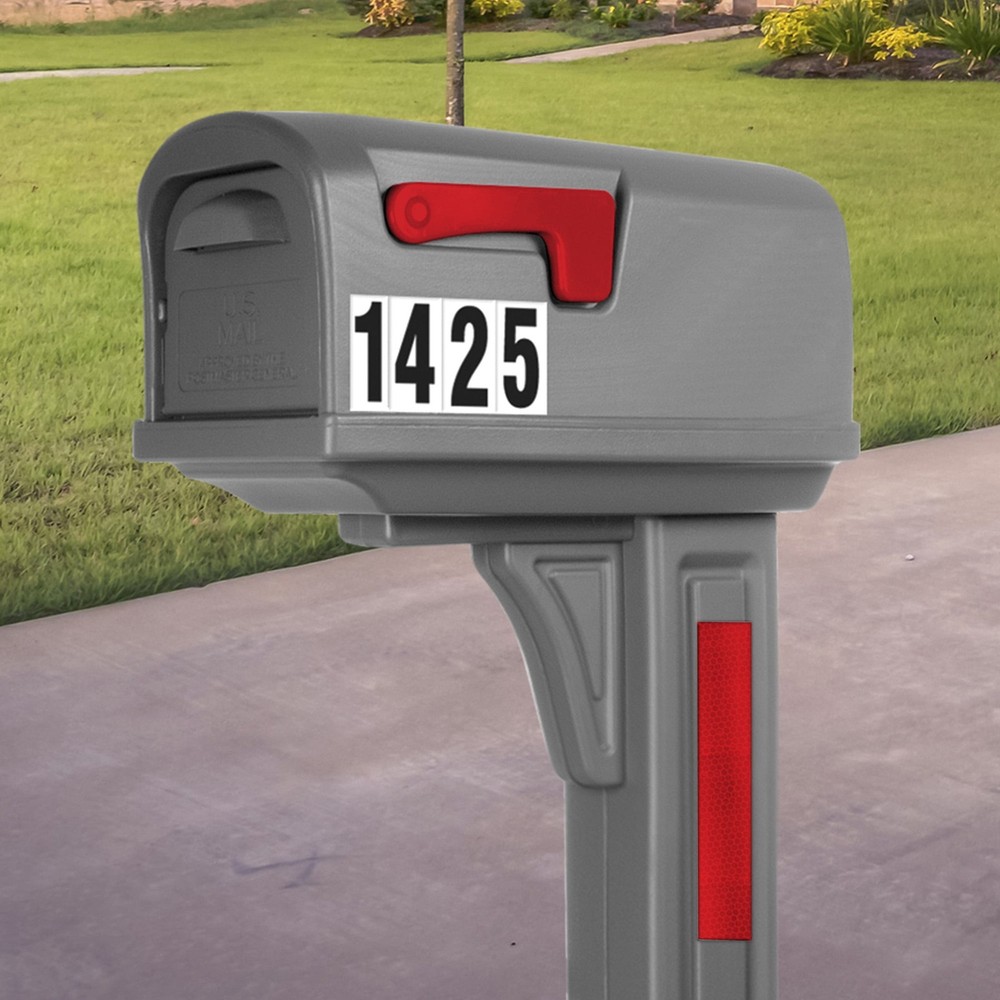 6-Inch Red Reflective Safety Strips, Self-Adhesive, 3-Pack