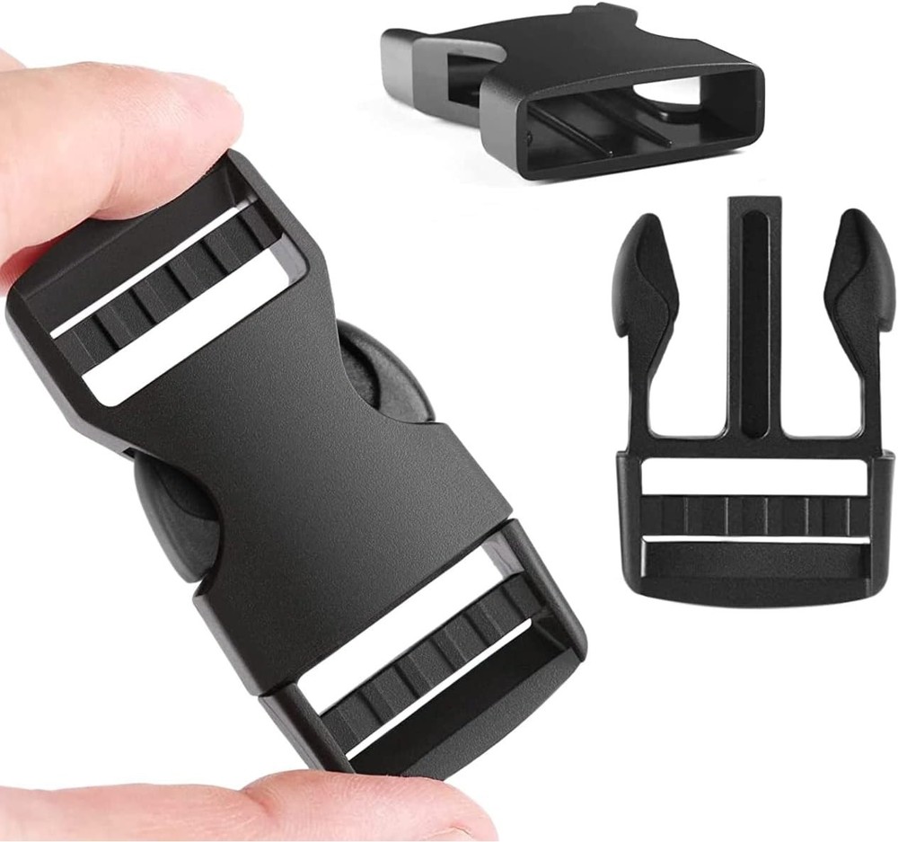 Reliable 1" Quick Release Plastic Buckles - Heavy Duty 6 Pack for Straps