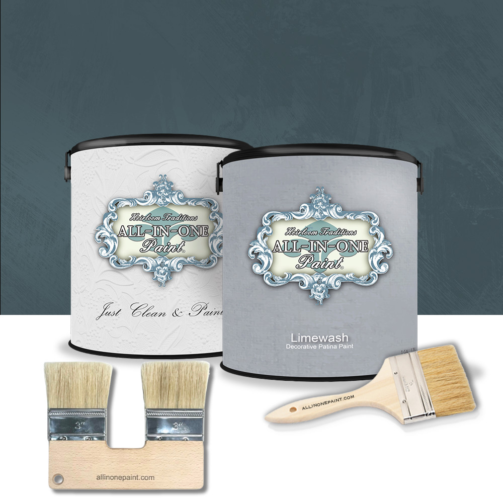 ALL-IN-ONE Paint Limewash Gallon Kit - Spruce