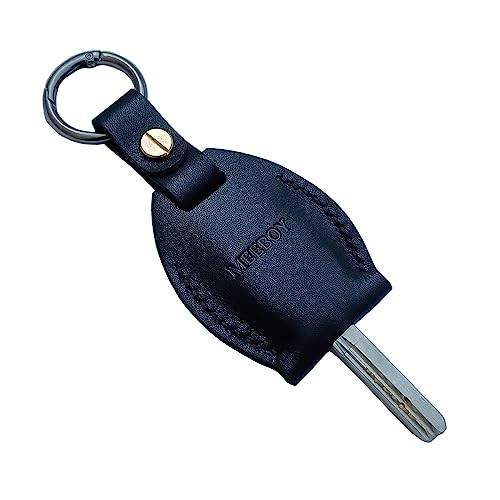 Handmade Key chain Leather Protective Key Holder Large Capacity Black