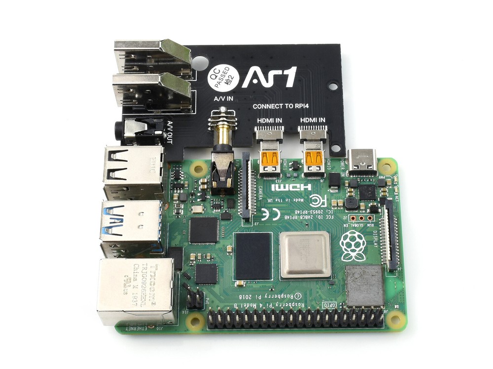 Argon One Aluminum Case for Raspberry Pi 4 with Safe Power Button Cooling Fan