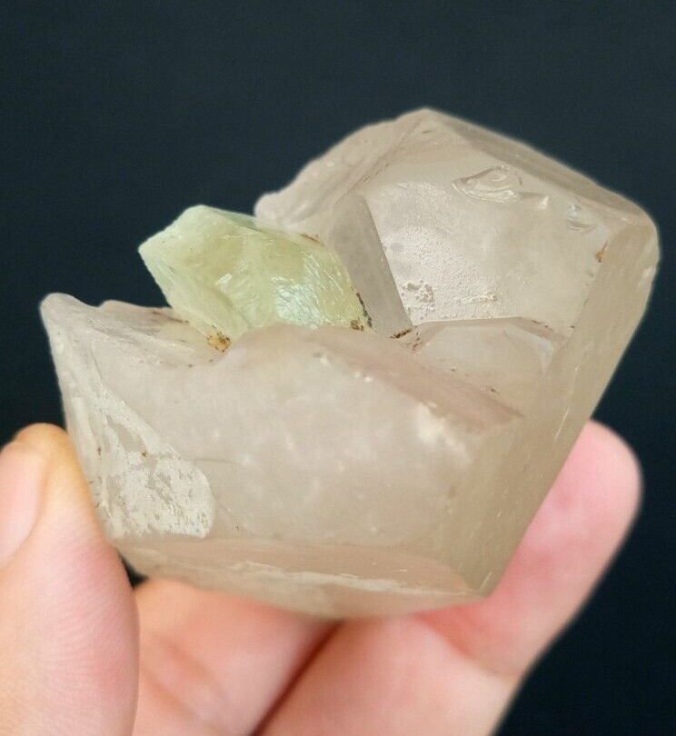 Kunzite with Quartz from Afghanistan .