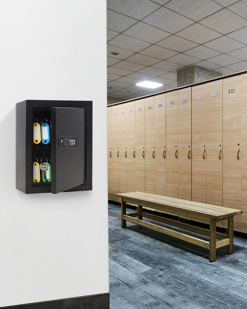 Key Cabinet Wall Mount Locking Key Lock Box Security Key Lock Box Wall Mount