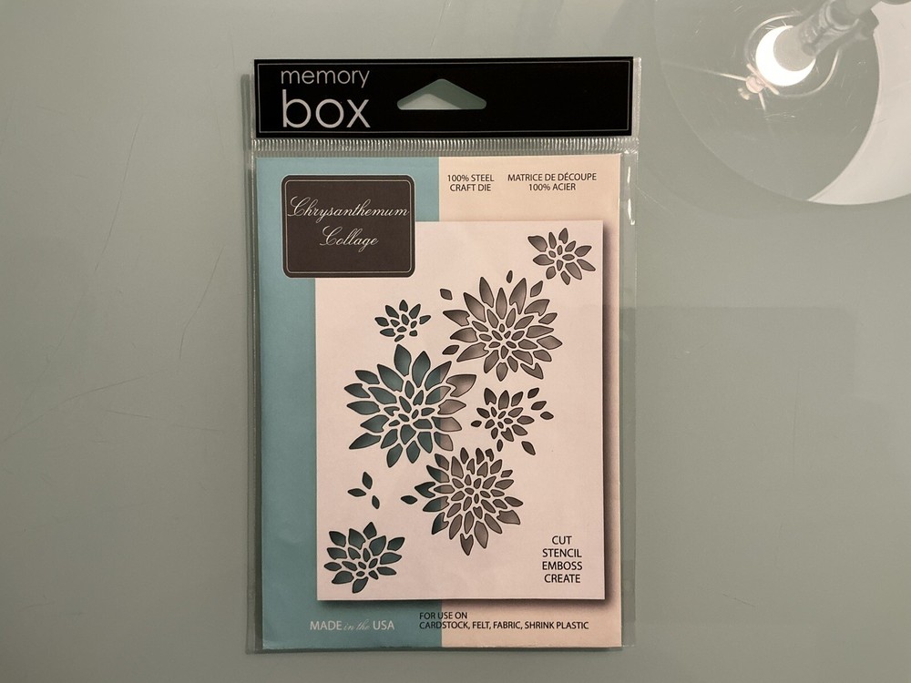 Memory Box “Chrysanthemum Collage” Cutting Die (New)