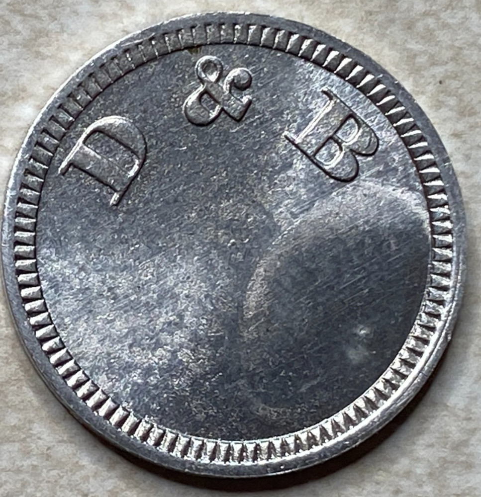 T9012 D & B Unknown Anillo Restrike Arcade Token