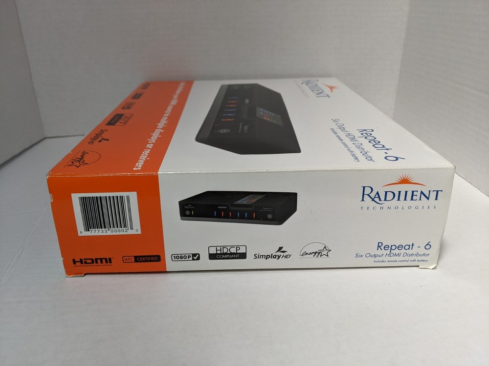 Radient Technologies REPEAT6 6 HDMI Distributor - Open Box Never Used