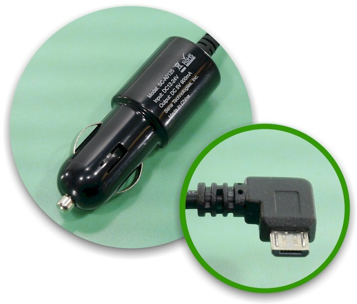 NEW SENA SC-A0125 Angled A-Type AUTO/Cigarette Charger (Micro-USB)