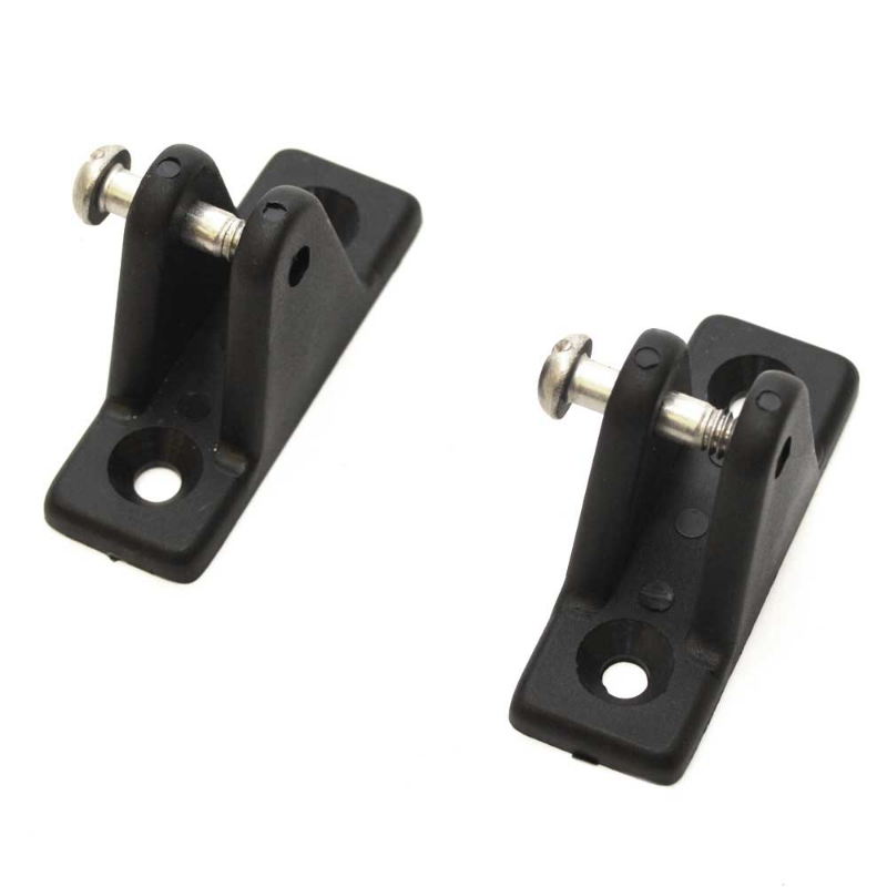 SeaArk Boat Bimini Top Bracket Mounts | Black (Pair)