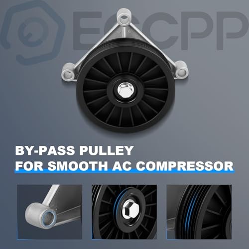 A/C Compressor Bypass Pulley 34207 Durable Replacement for Smooth AC