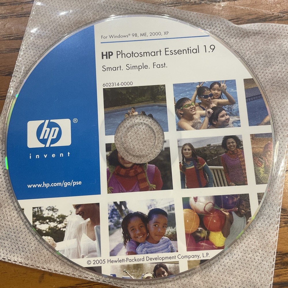 2005 HP Photosmart Essential 1.9 Software Windows 98 ME 2000 XP Collage Creator