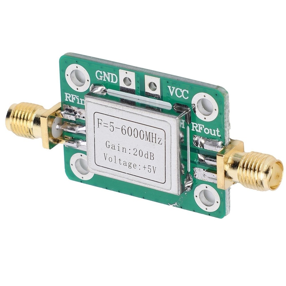 RF Module Ultra Wideband Medium Power Amplifier with Shielding Case 5M-6GHz Gain