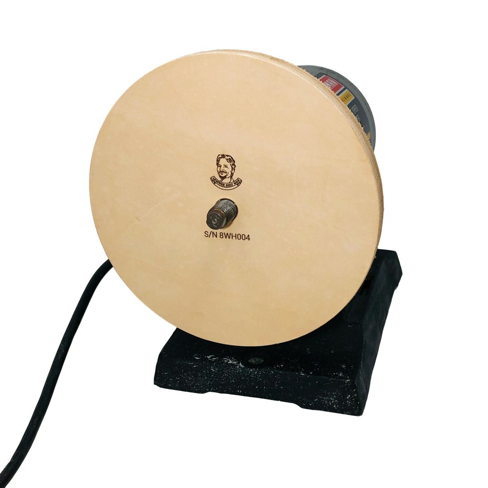7" (3/4" Width) Leather Honing Wheel - Fits 5/8" Arbor - Buffing Compound Incl
