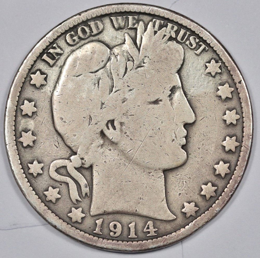 1914 Barber Half.  VG.  211584