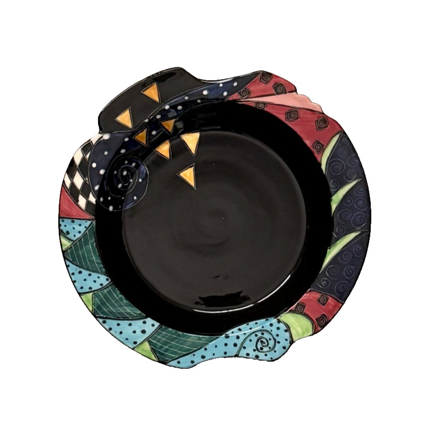 McGovney Camarot Handmade Modern Whimsical Ceramic  Plate