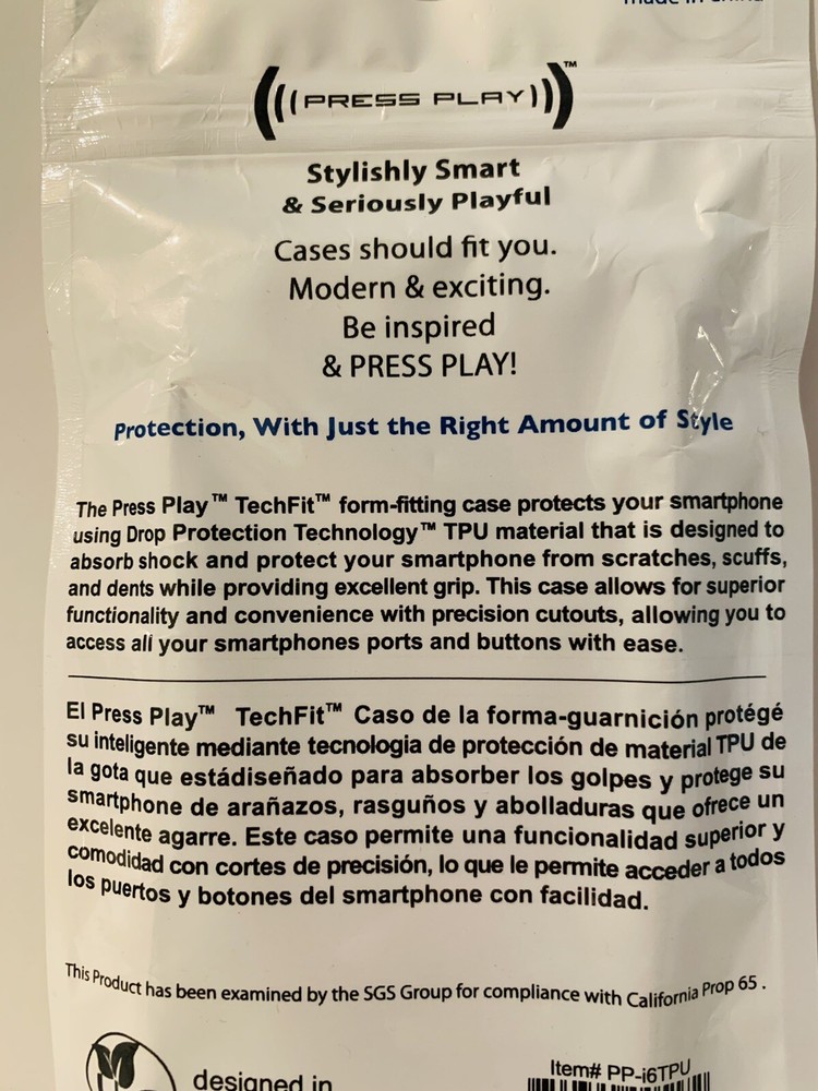 iPhone 6 TPU Techfit Gray Protective Case