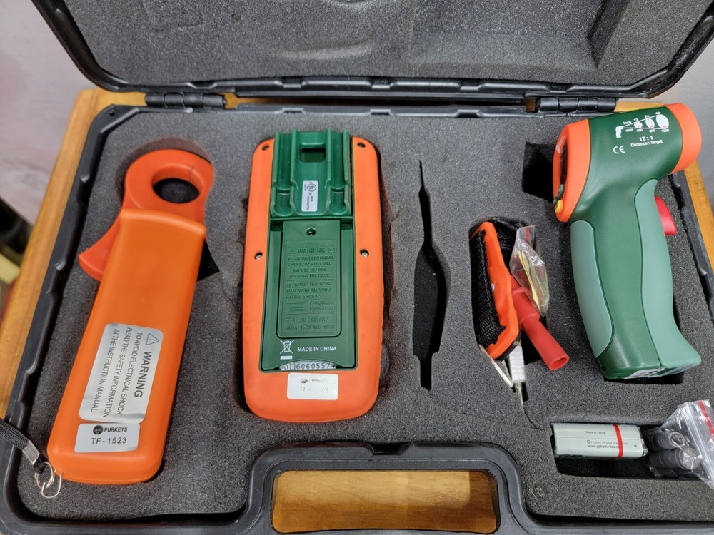 Purkeys Multi-Meter Kit With IR Thermometer And DC Clamp Meter