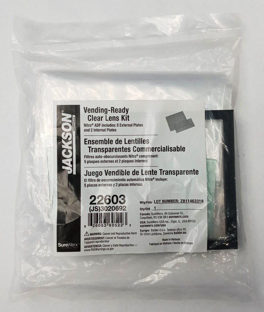 Jackson Safety 22603 Nitro ADF 3-Sensor Lens Kit
