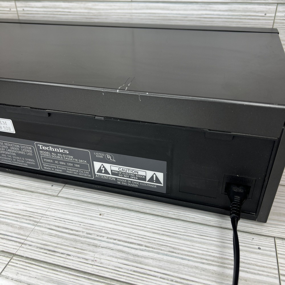 *READ* Technics RS-D170W Stereo Double Cassette Deck Dolby NR Japan Tested