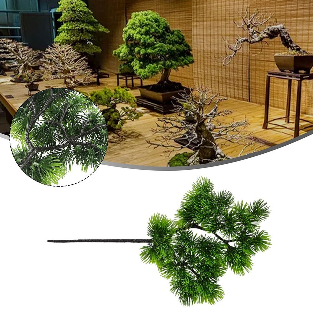 Realistic 35cm Artificial Pine Branches for Interior Decoration and Events